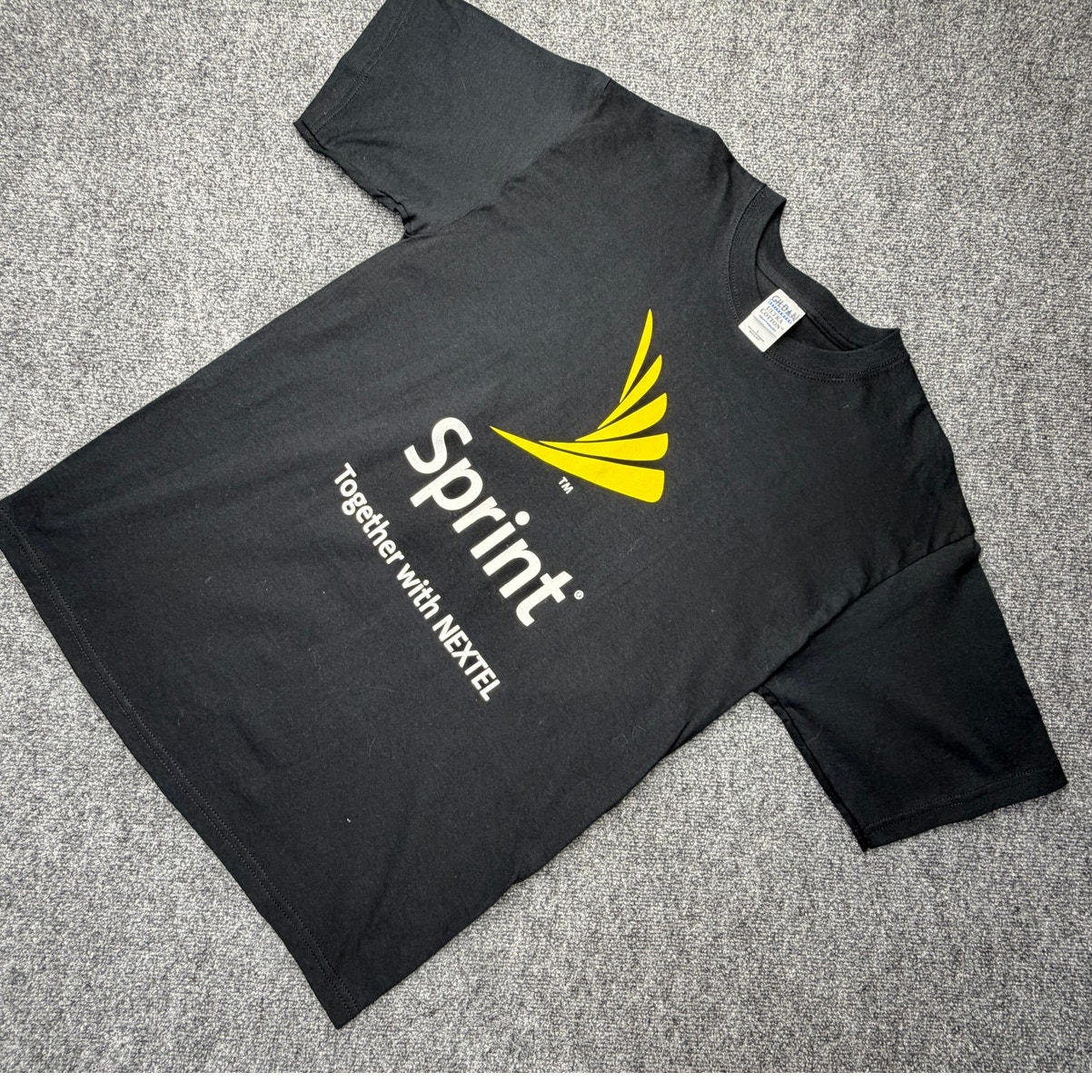 Sprint Together With Nextel Promo T Shirt Black Size Large